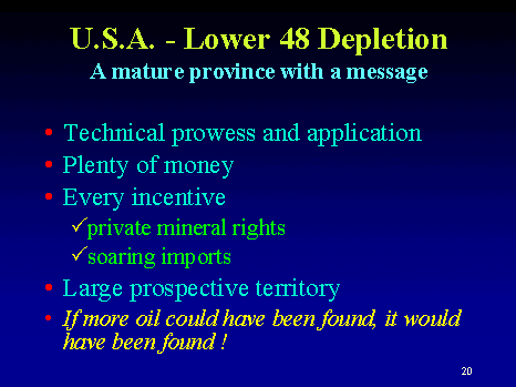 USA - Lower 48 Depletion