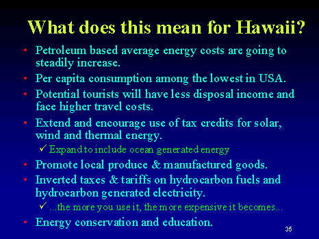 What does this mean for Hawaii?